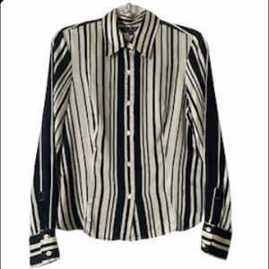 A.B.S By Allen Schwartz Striped Button‎ Down